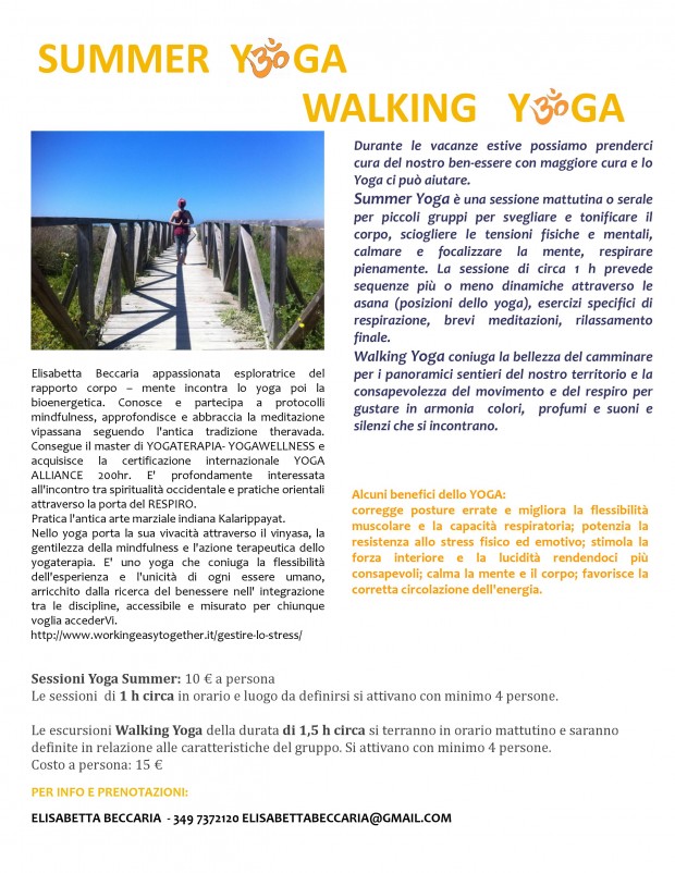 summer yoga e walking yoga